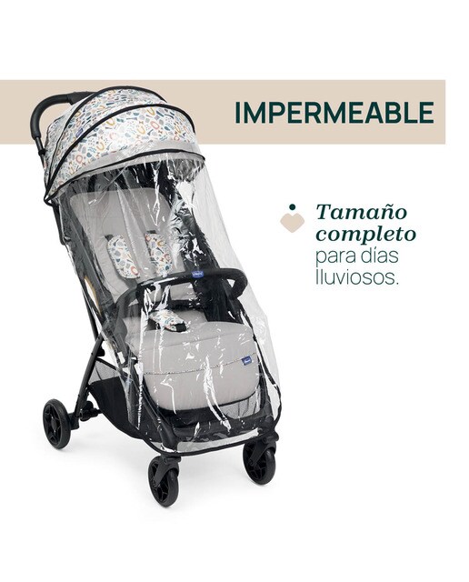 Silla de paseo ligera Chicco Glee Beige Beige-8
