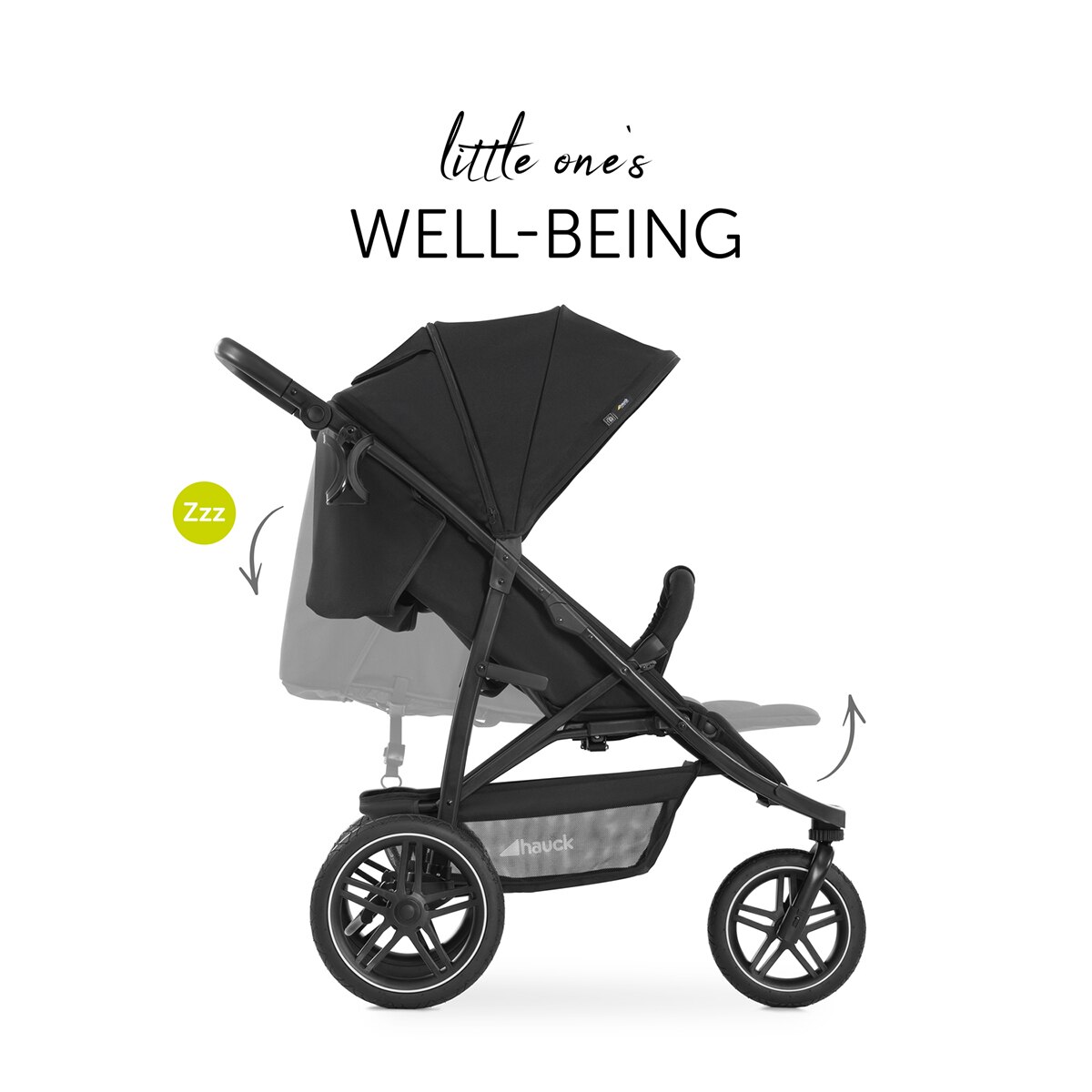 Silla de Paseo Todoterreno 3 Ruedas Hauck Rapid 3R - Negro Negro-5