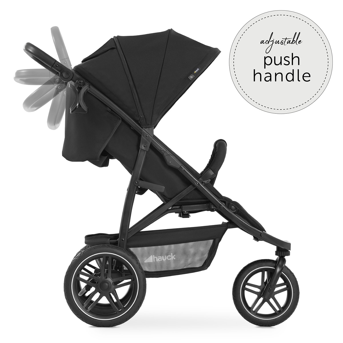 Silla de Paseo Todoterreno 3 Ruedas Hauck Rapid 3R - Negro Negro-6