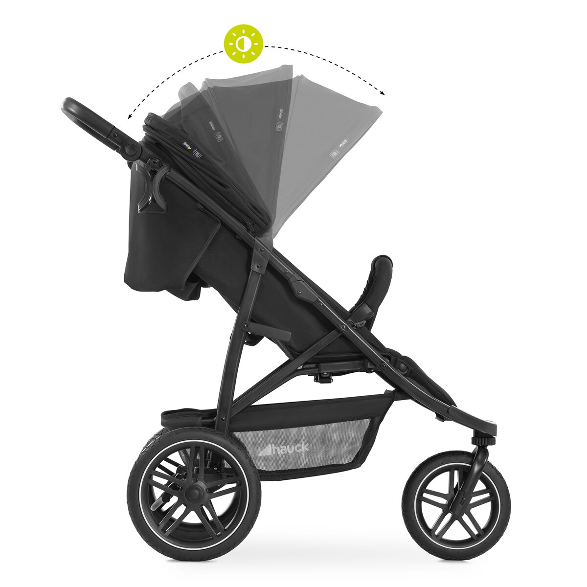 Silla de Paseo Todoterreno 3 Ruedas Hauck Rapid 3R - Negro Negro-7