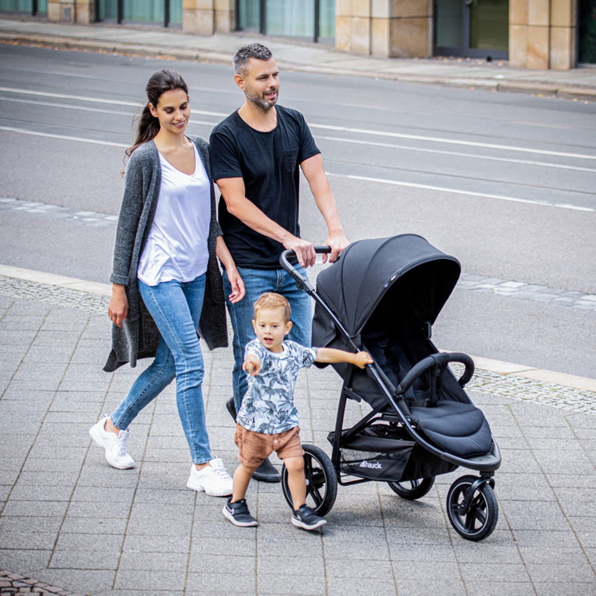 Silla de Paseo Todoterreno 3 Ruedas Hauck Rapid 3R - Negro Negro-16