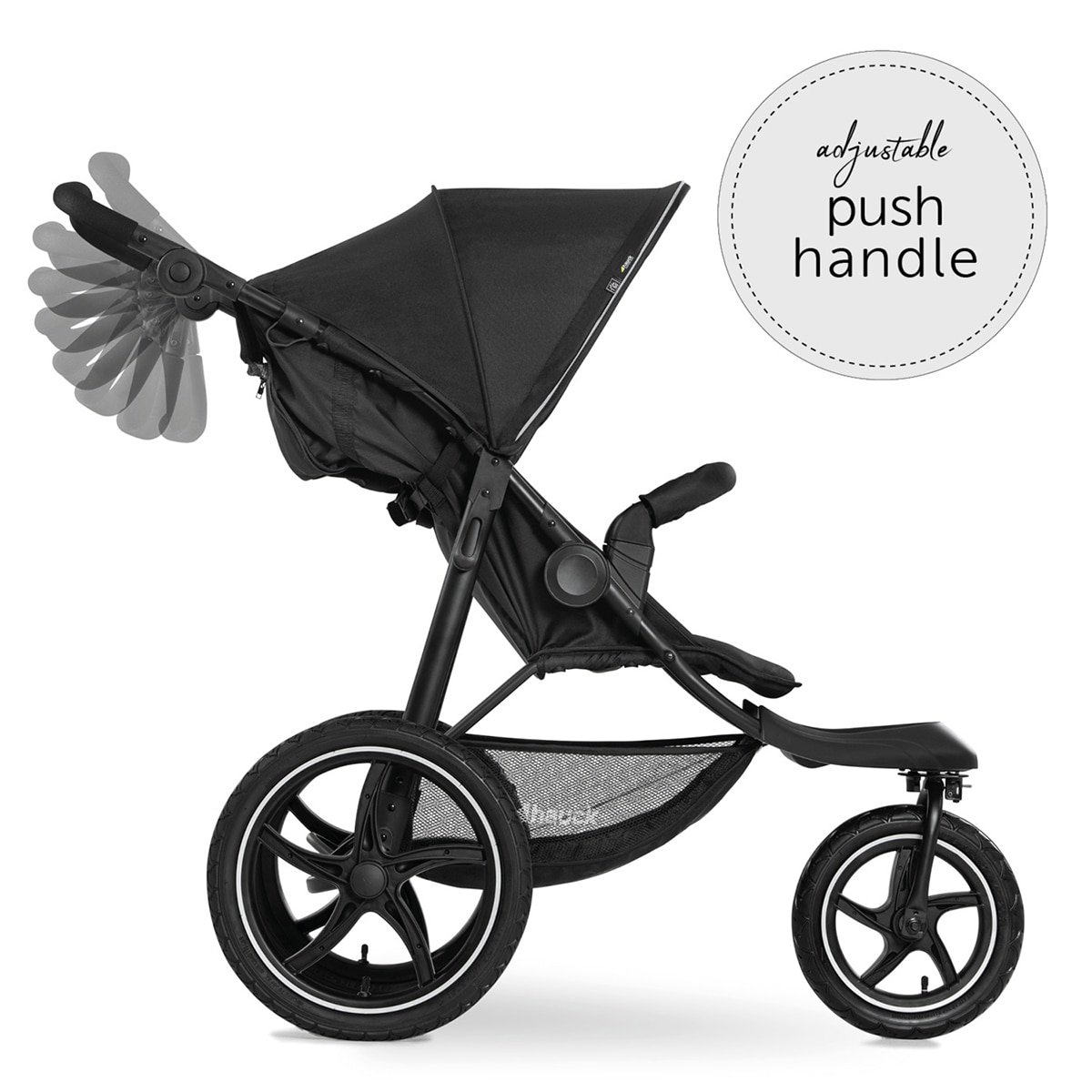Carrinho de Passeio Todo-o-Terreno 3 Rodas XL Runner 2 Preto-5