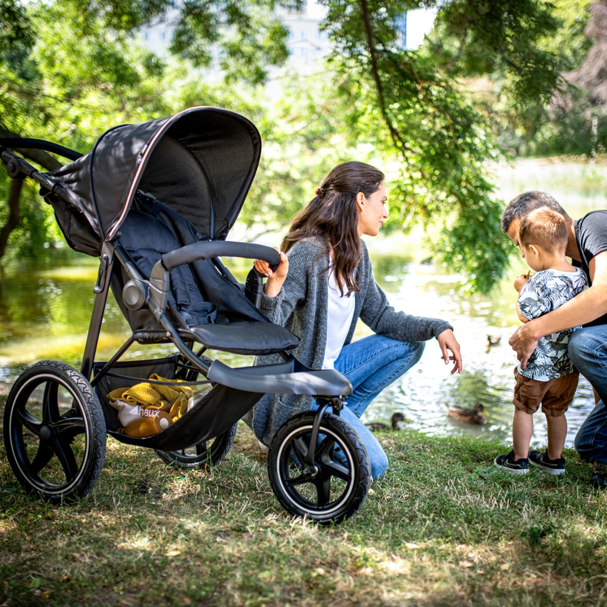 Carrinho de Passeio Todo-o-Terreno 3 Rodas XL Runner 2 Preto-21
