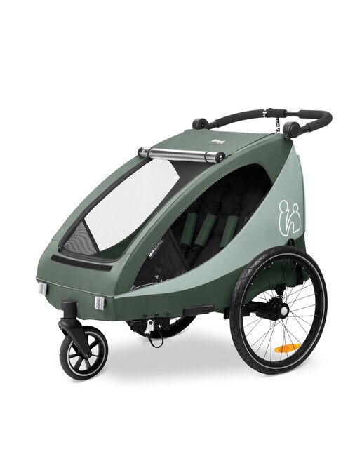 Remolque Bicicleta Dryk Duo Plus - Verde Verde-12