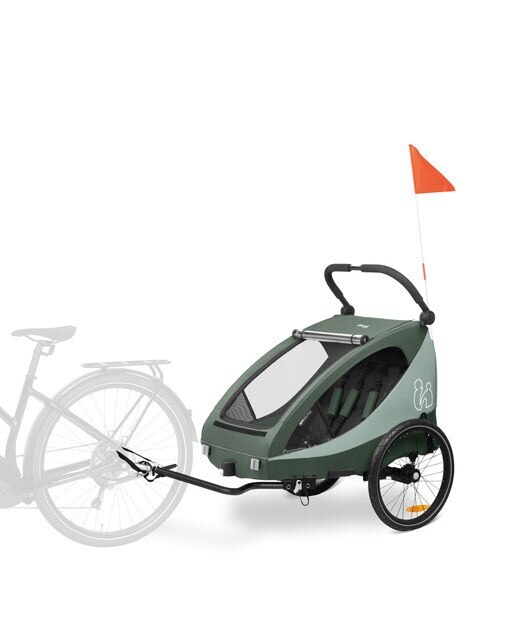 Remolque Bicicleta Dryk Duo Plus - Verde Verde-13