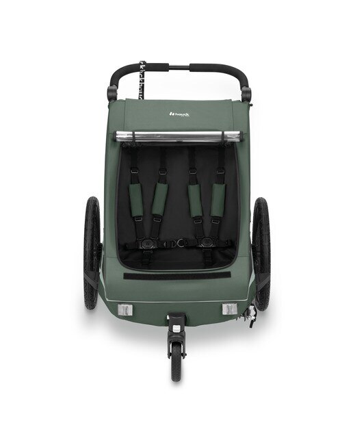 Remolque Bicicleta Dryk Duo Plus - Verde Verde-14