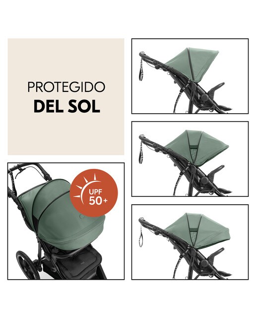 Carrinho de Passeio Todo-o-Terreno 3 Rodas XL e Suspensão Runner 3 Verde-6