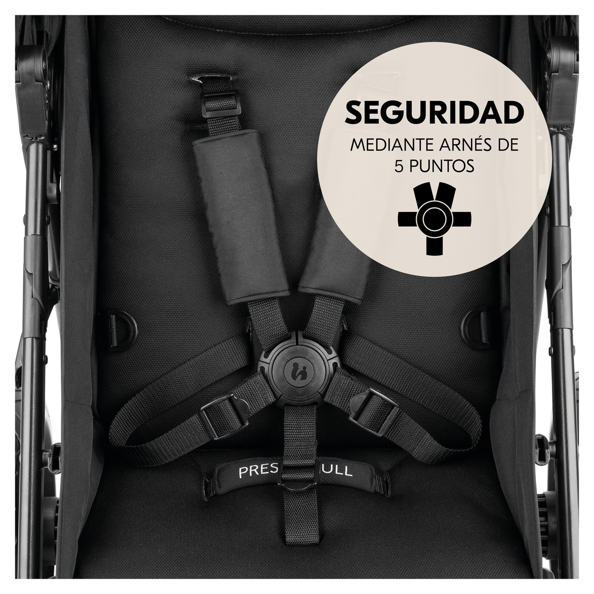 Silla de Paseo Todoterreno 3 Ruedas de Aire Hauck Rapid 3 Air - Negro Negro-8