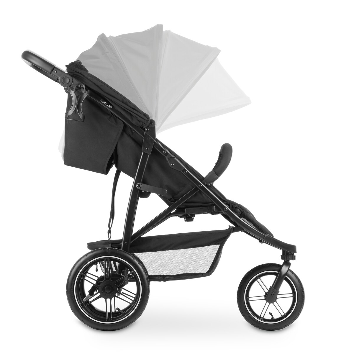 Silla de Paseo Todoterreno 3 Ruedas de Aire Hauck Rapid 3 Air - Negro Negro-14