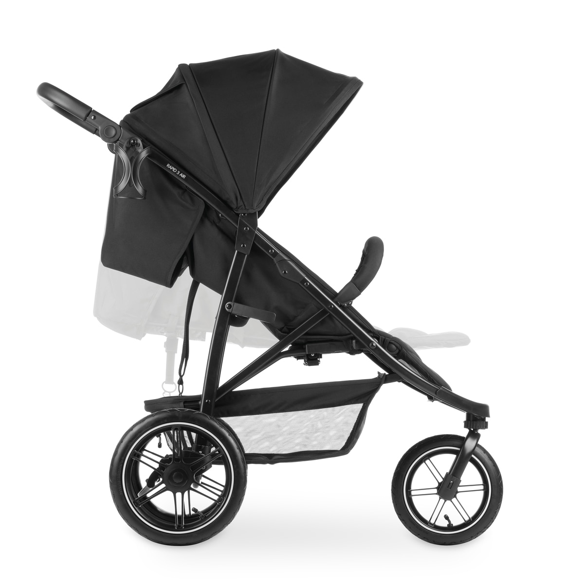 Silla de Paseo Todoterreno 3 Ruedas de Aire Hauck Rapid 3 Air - Negro Negro-15