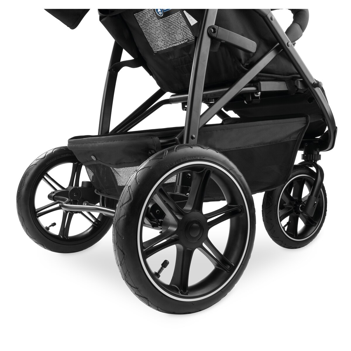 Silla de Paseo Todoterreno 3 Ruedas de Aire Hauck Rapid 3 Air - Negro Negro-17