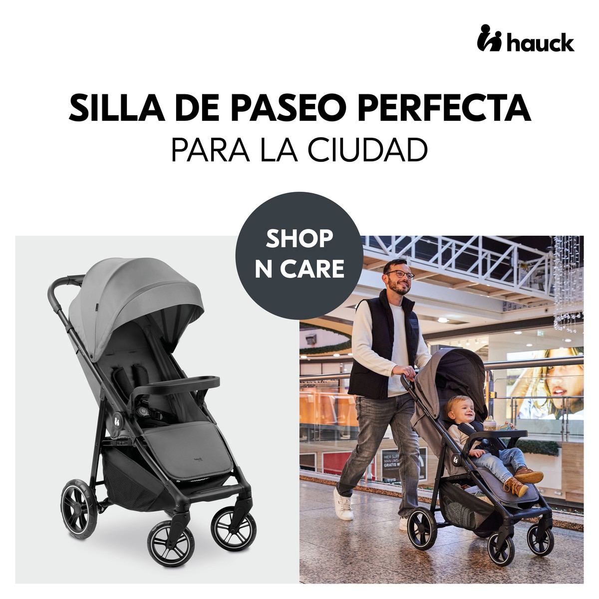 Carrinho de Passeio Shop N Care Cinzento-2