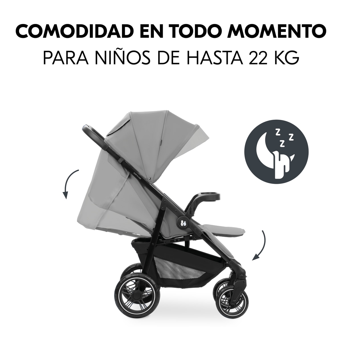 Carrinho de Passeio Shop N Care Cinzento-5