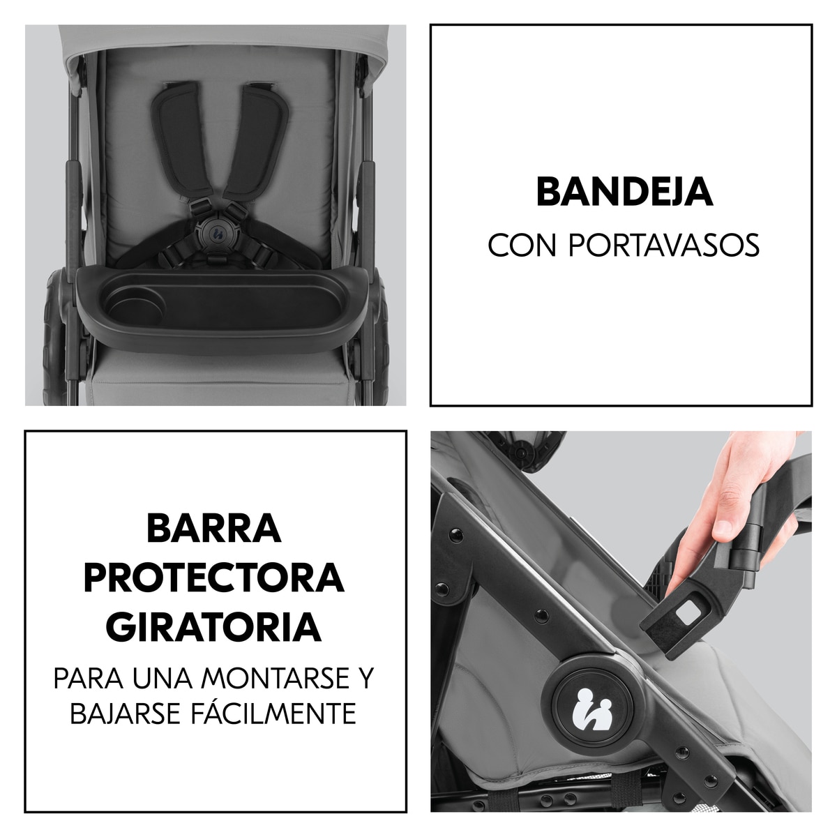 Carrinho de Passeio Shop N Care Cinzento-6