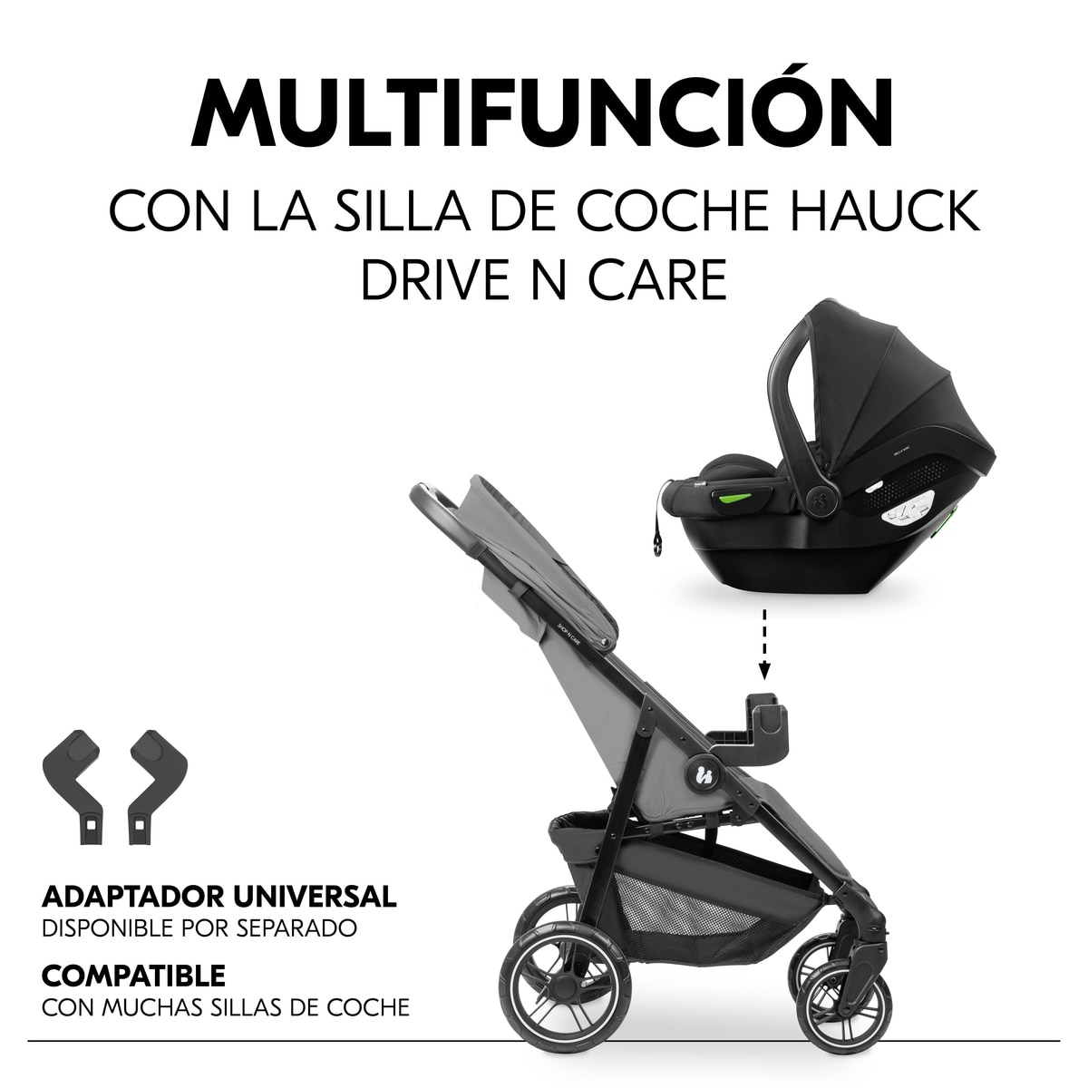 Carrinho de Passeio Shop N Care Cinzento-9
