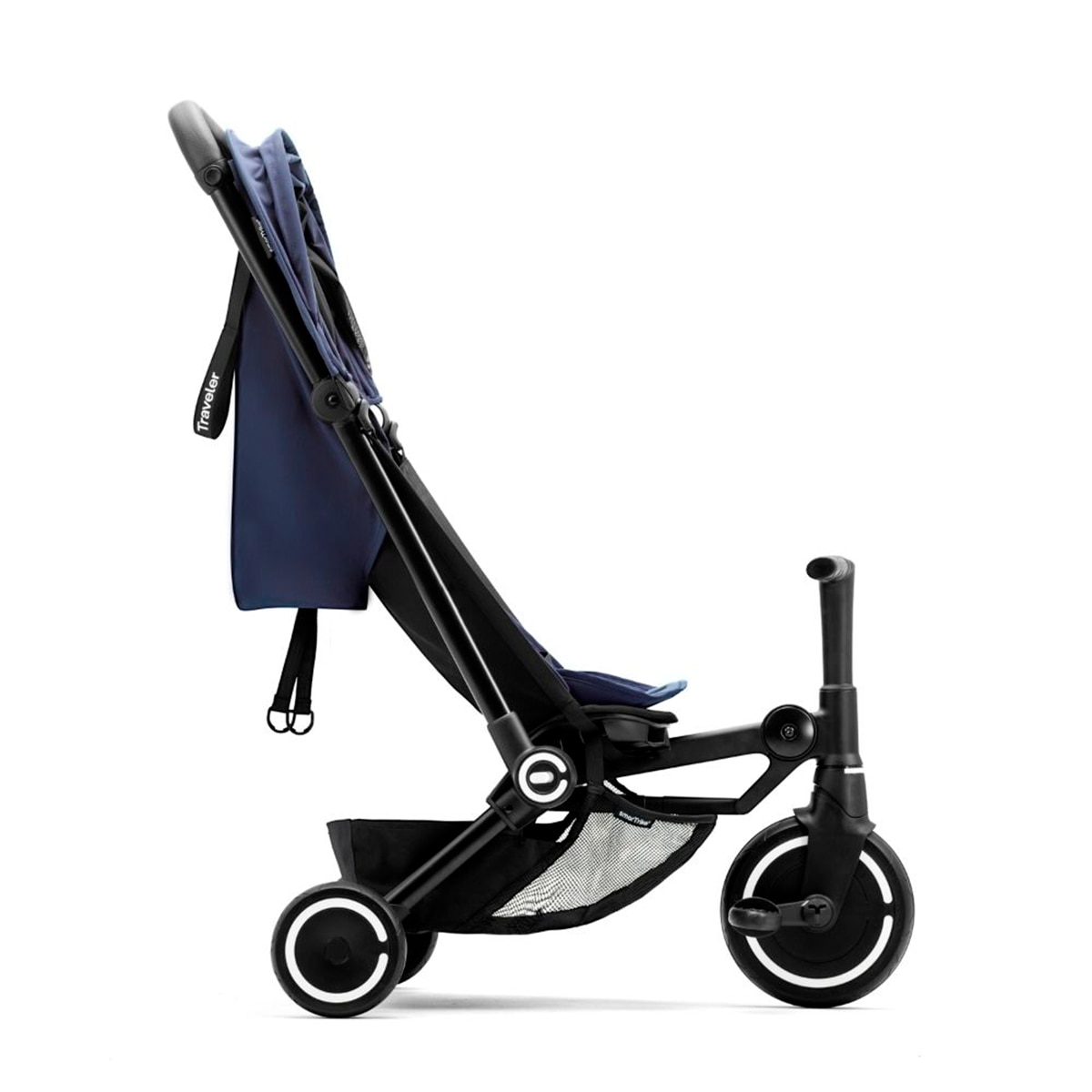 Carrinho de Passeio Traveler Stroller Triciclo 6 em 1 Azul-escuro-5