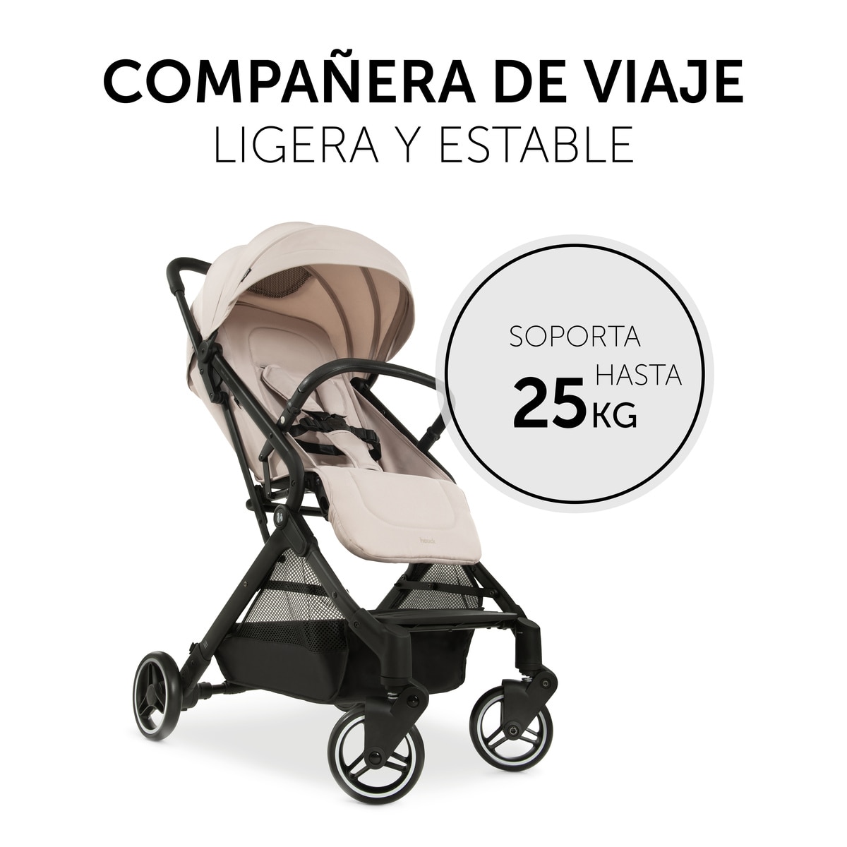Carrinho de Passeio Compacto de Viagem Travel N Care Bege-3