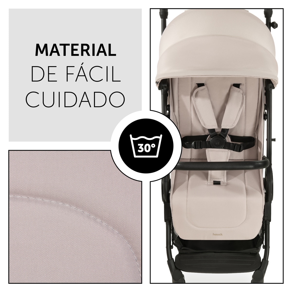 Carrinho de Passeio Compacto de Viagem Travel N Care Bege-9