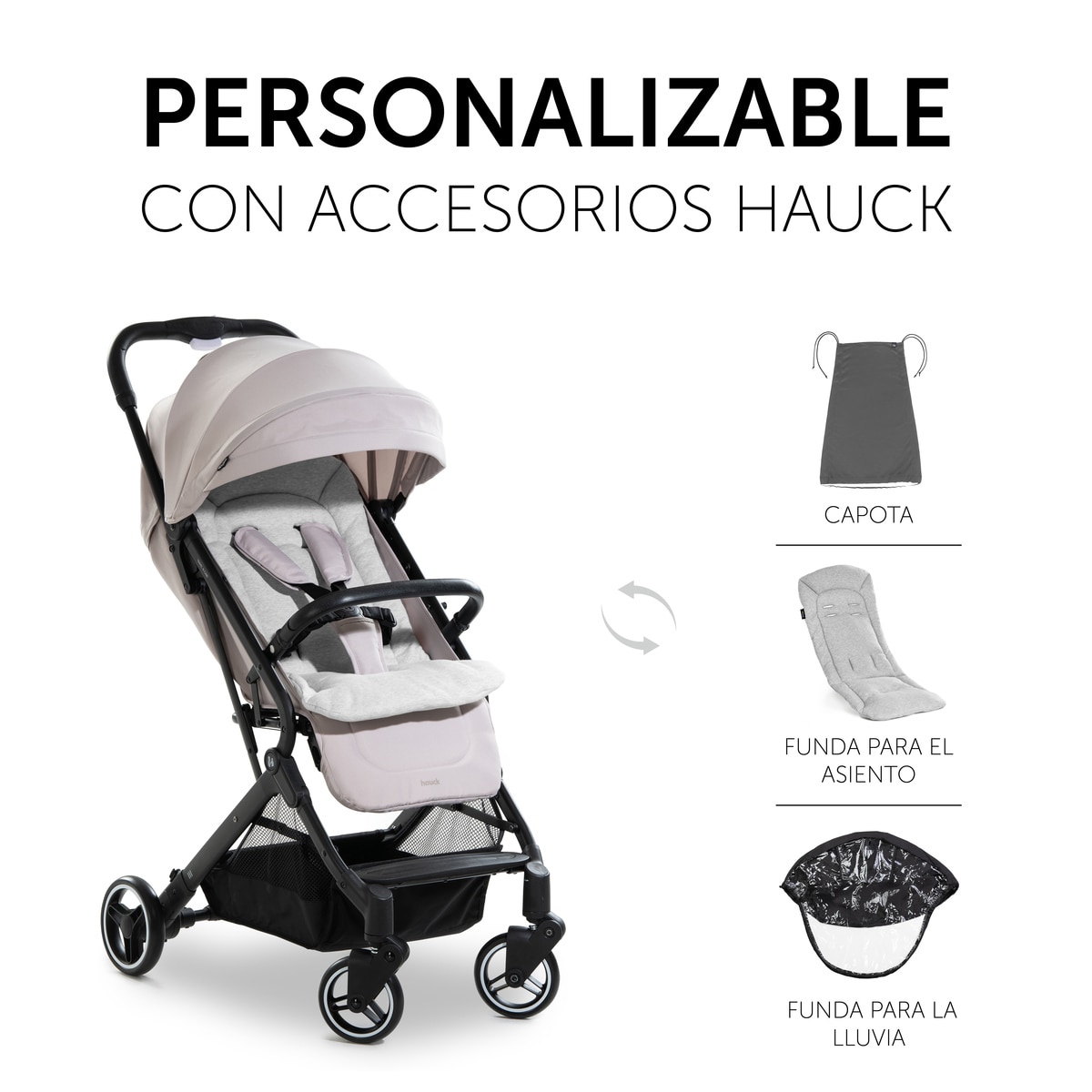 Carrinho de Passeio Compacto de Viagem Travel N Care Bege-11