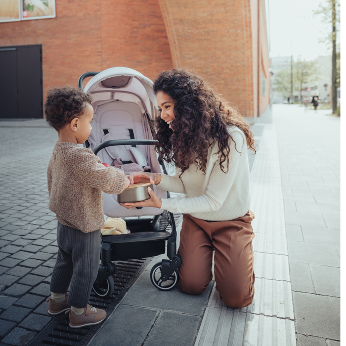 Carrinho de Passeio Compacto de Viagem Travel N Care Bege-25