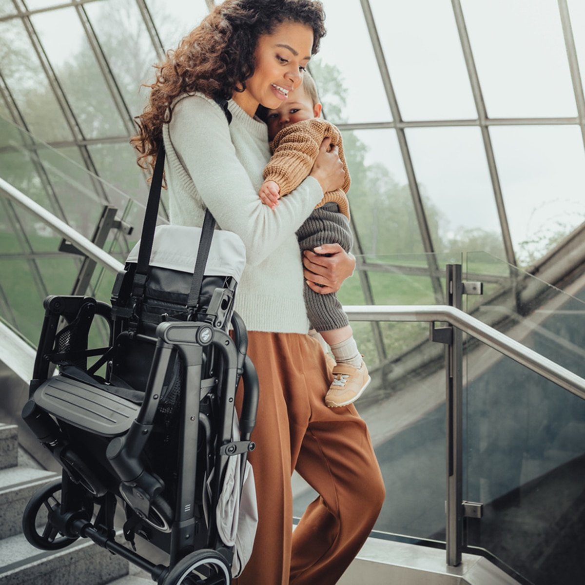 Carrinho de Passeio Compacto de Viagem Travel N Care Bege-26
