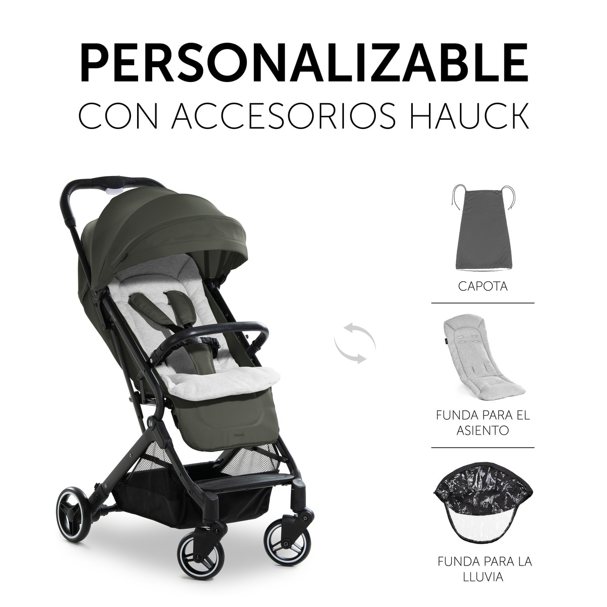 Carrinho de Passeio Travel N Care Verde-escuro-11