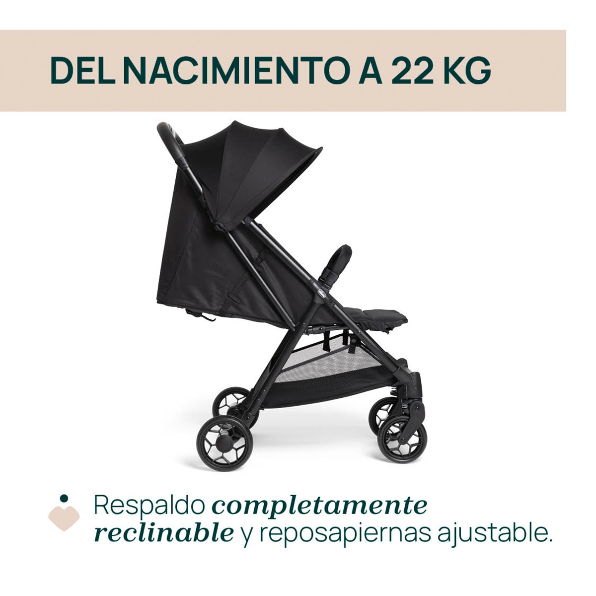 Silla de paseo Chicco Urbino - Negro Negro-3