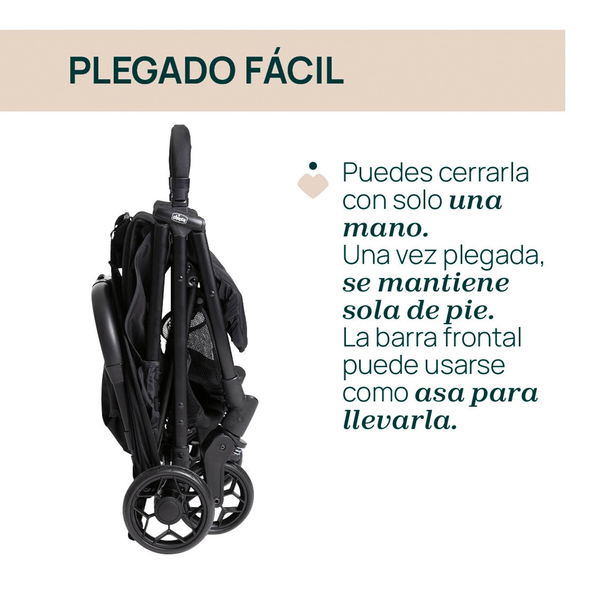 Silla de paseo Chicco Urbino - Negro Negro-5