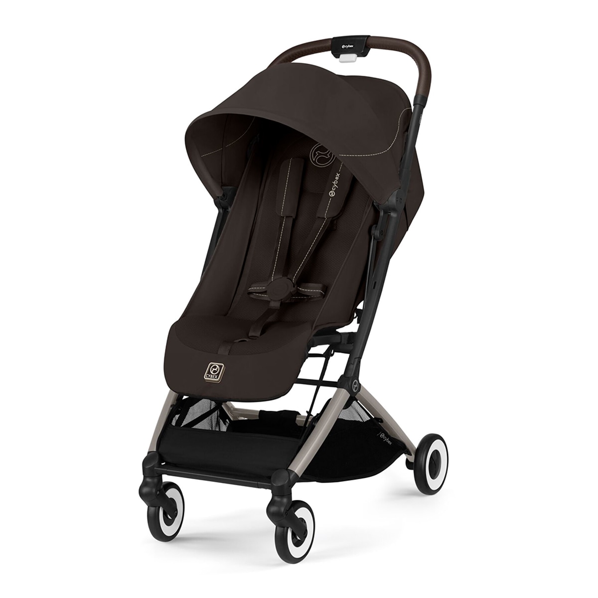 Silla de paseo CYBEX Orfeo - Azul Marrón chocolate-1