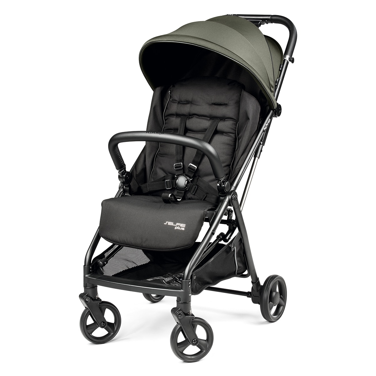 Silla de paseo ligera Selfie Plus Pegperego - Negro Verde primavera-2