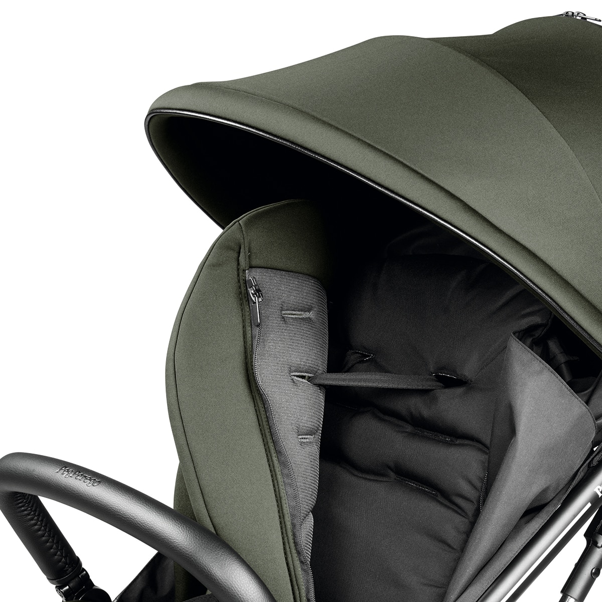 Silla de paseo ligera Selfie Plus Pegperego - Negro Verde primavera-3