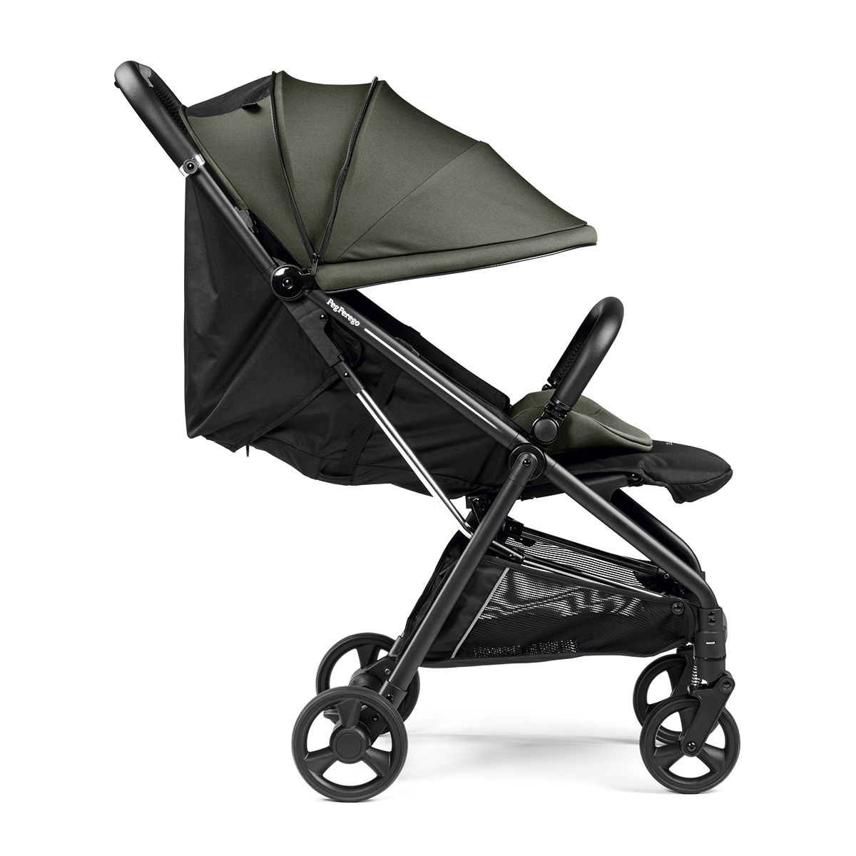Silla de paseo ligera Selfie Plus Pegperego - Negro Verde primavera-4