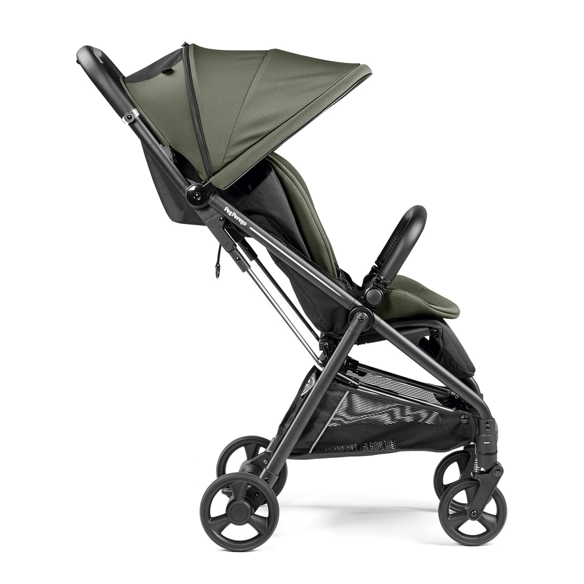 Silla de paseo ligera Selfie Plus Pegperego - Negro Verde primavera-5