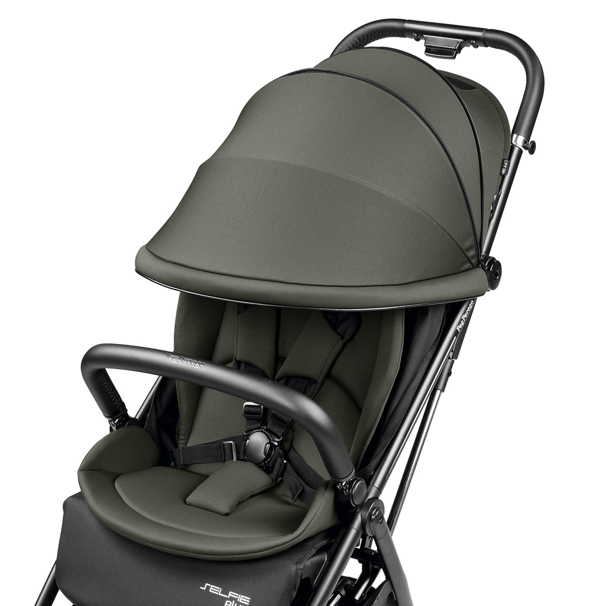 Silla de paseo ligera Selfie Plus Pegperego - Negro Verde primavera-6