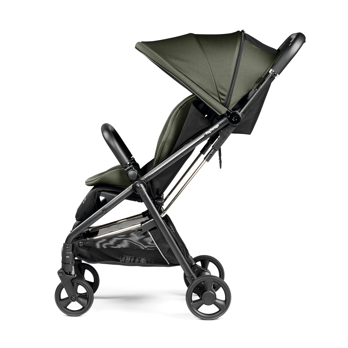 Silla de paseo ligera Selfie Plus Pegperego - Negro Verde primavera-11