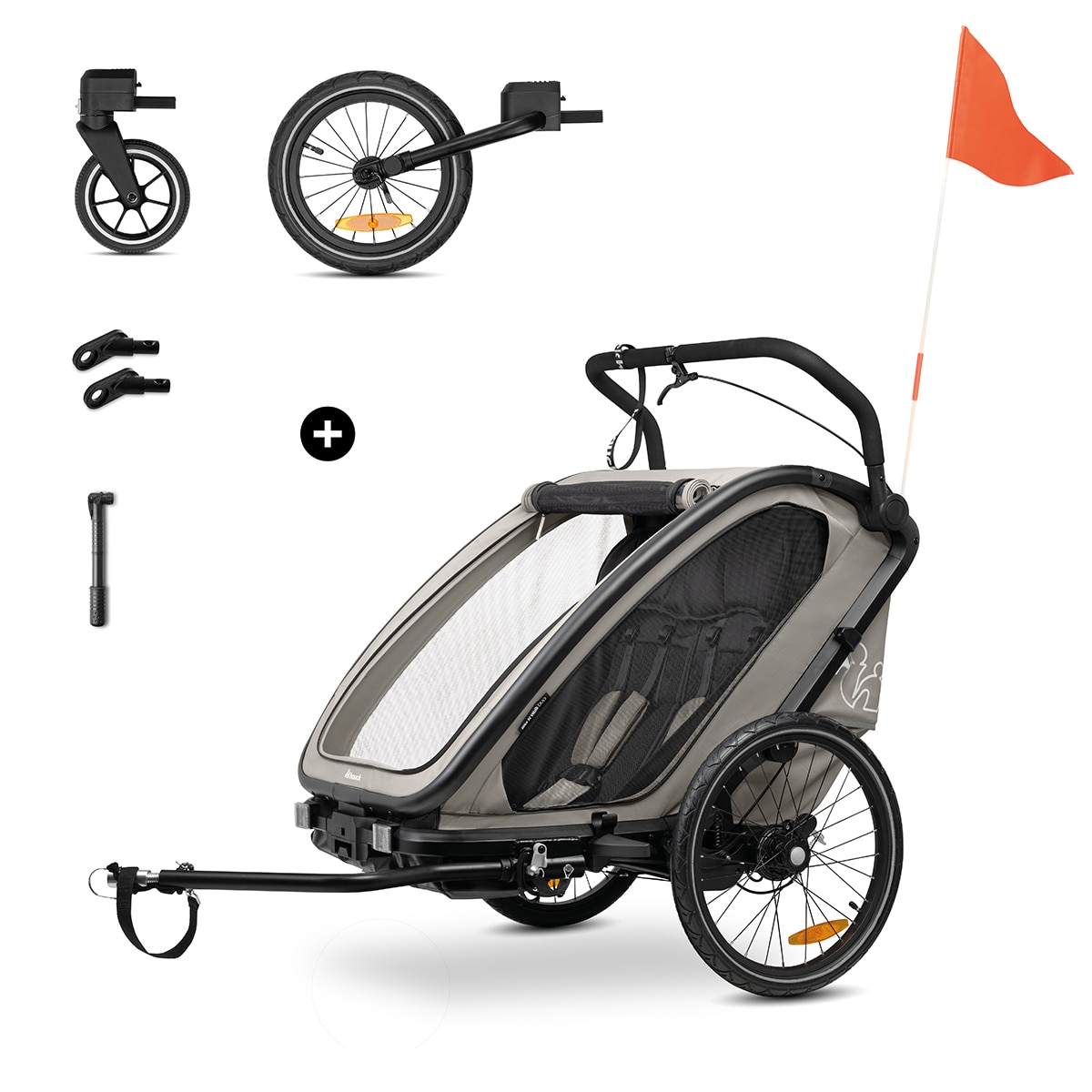 Hauck - Silla de paseo Multifuncional Bike N Walk Duo.