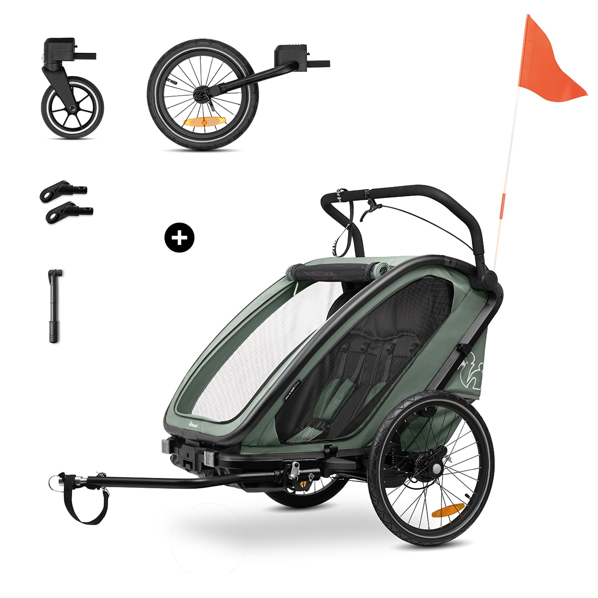 Hauck - Silla de paseo Multifuncional Bike N Walk Duo.