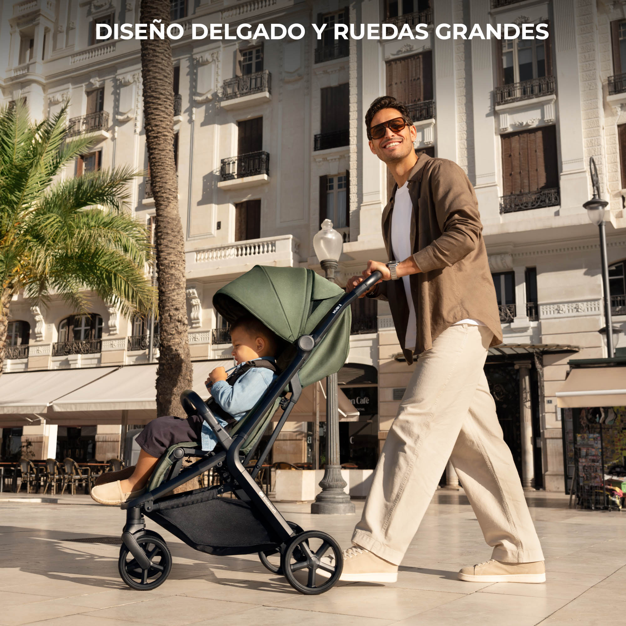 Silla de paseo Nubi 3 de Kinderkraft - Verde oscuro Verde oscuro-6