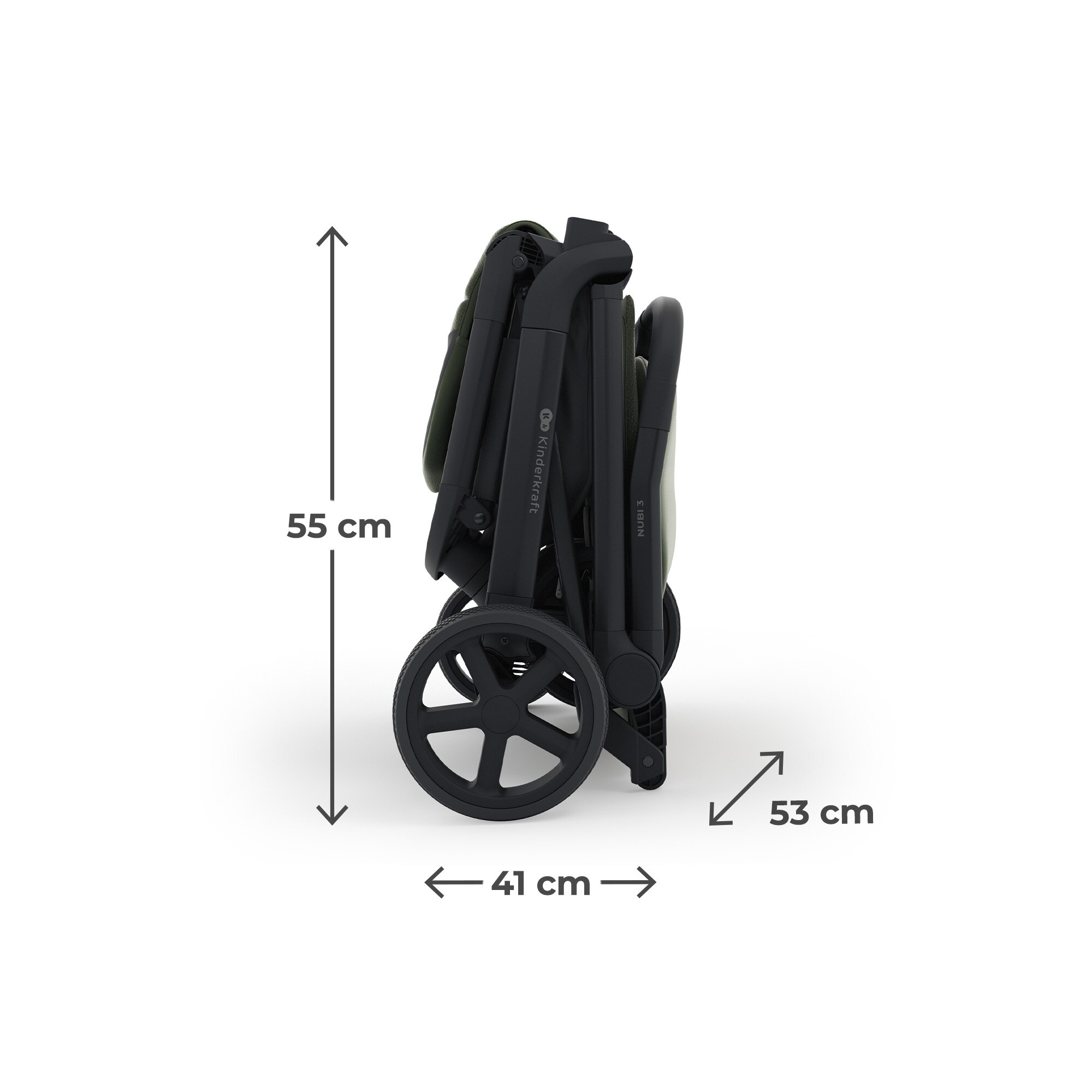 Silla de paseo Nubi 3 de Kinderkraft - Verde oscuro Verde oscuro-18