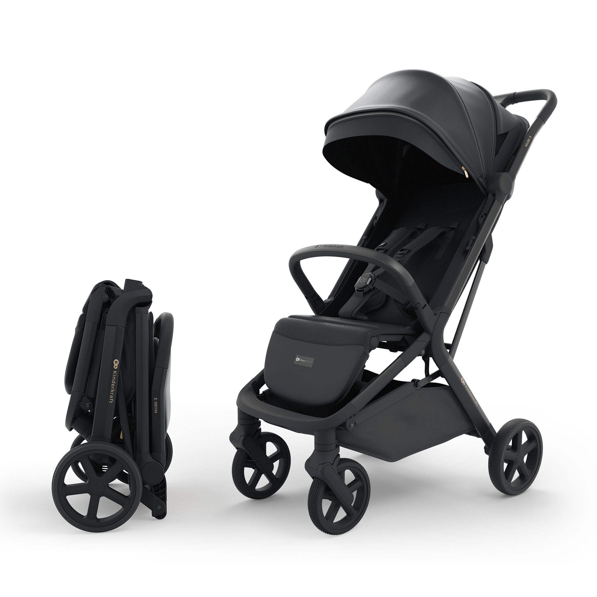 Silla de paseo Nubi 3 de Kinderkraft - Negro Negro-4