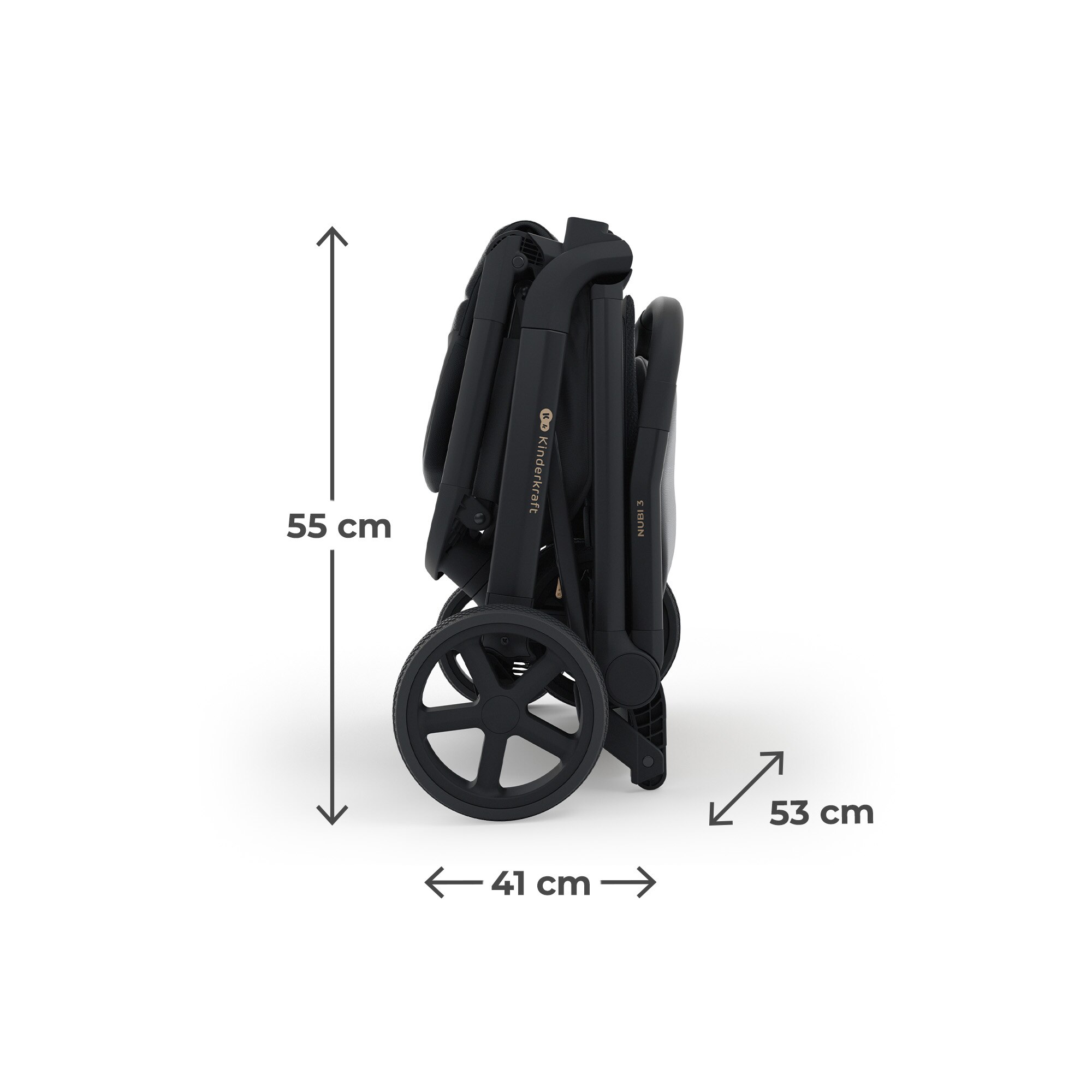 Silla de paseo Nubi 3 de Kinderkraft - Negro Negro-16