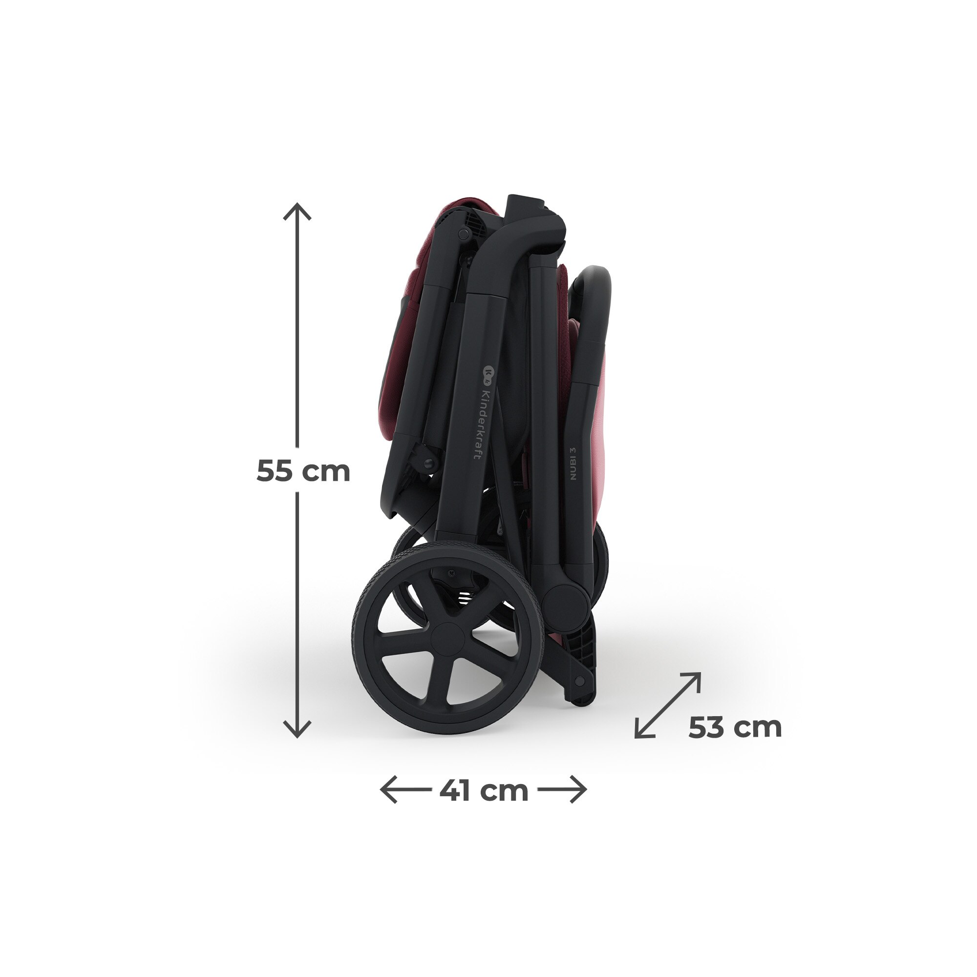 Silla de paseo Nubi 3 de Kinderkraft - Granate Granate-2