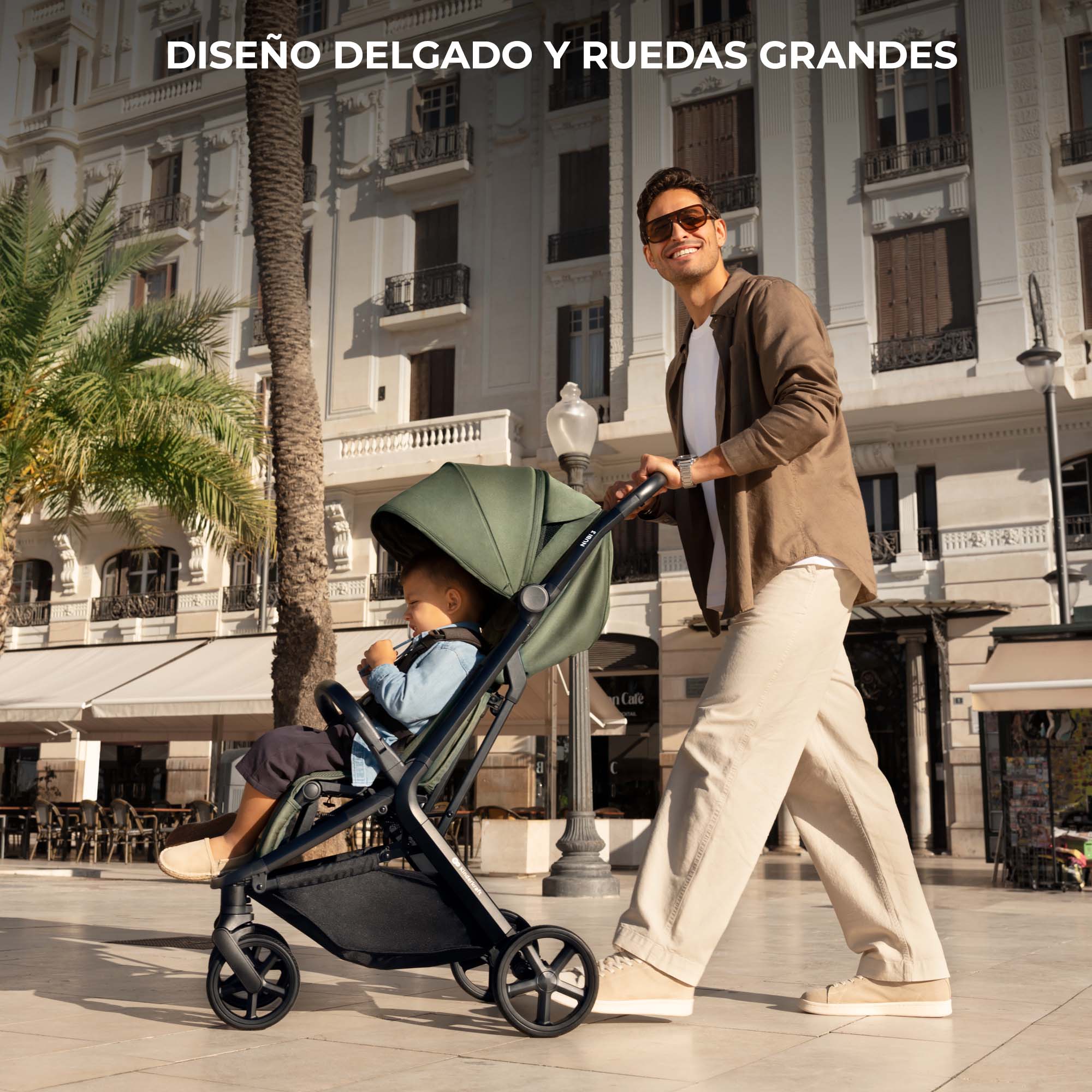 Silla de paseo Nubi 3 de Kinderkraft - Granate Granate-8