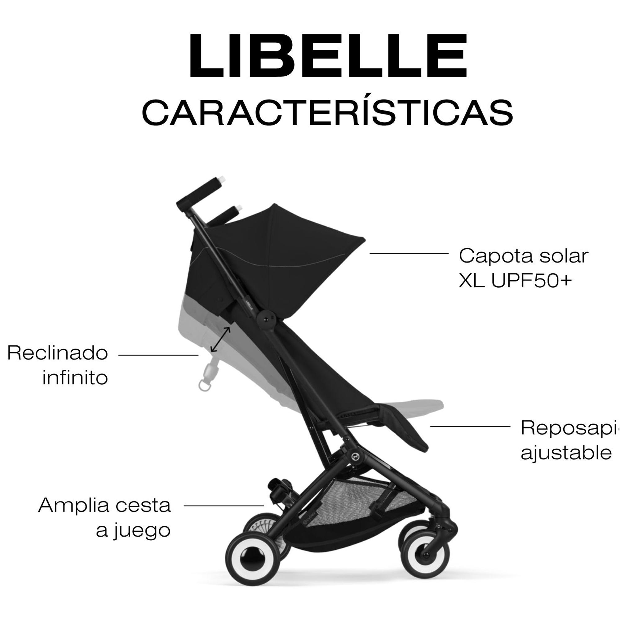 Silla de paseo CYBEX Libelle - Negro Negro-6