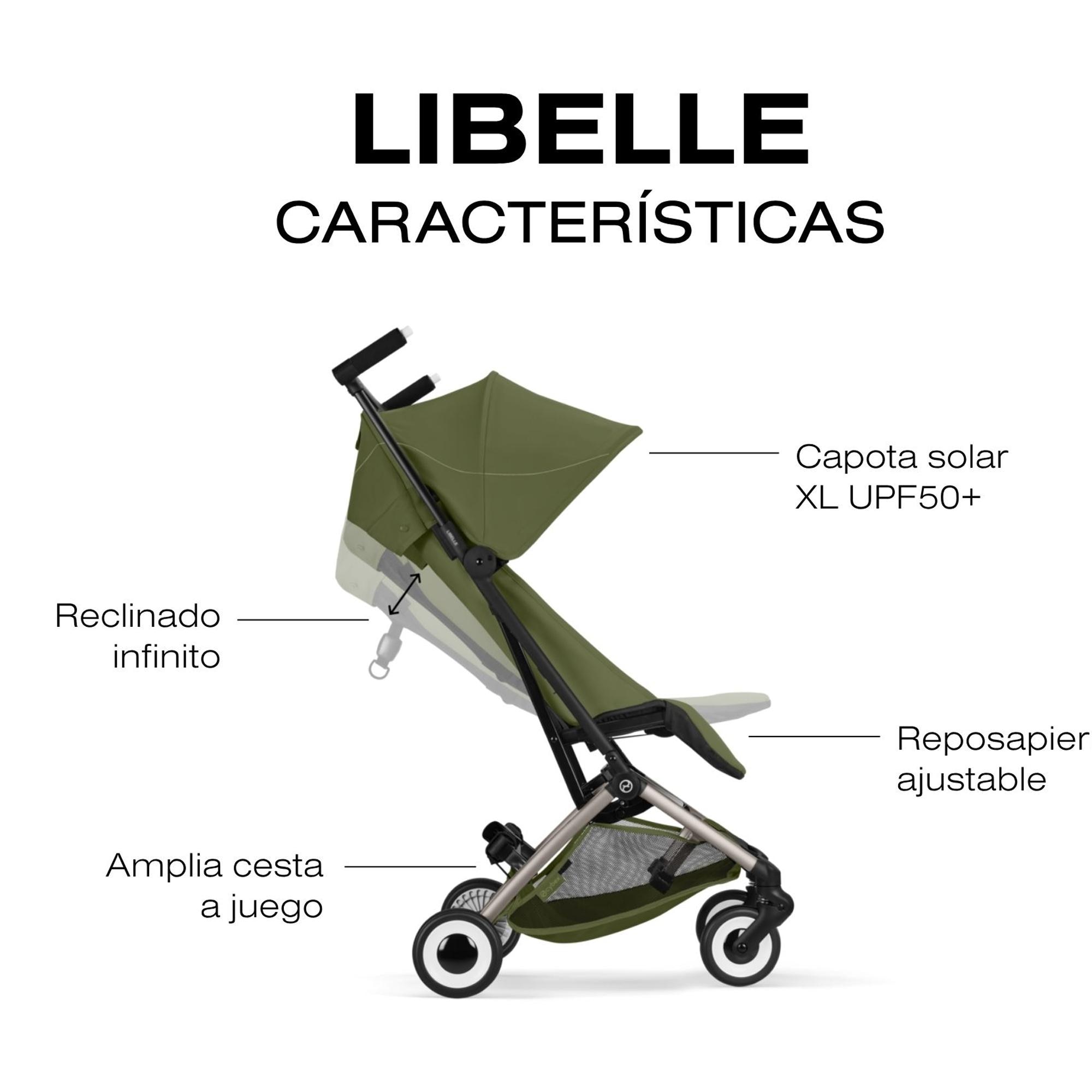 Silla de paseo CYBEX Libelle - Kaki Kaki-6