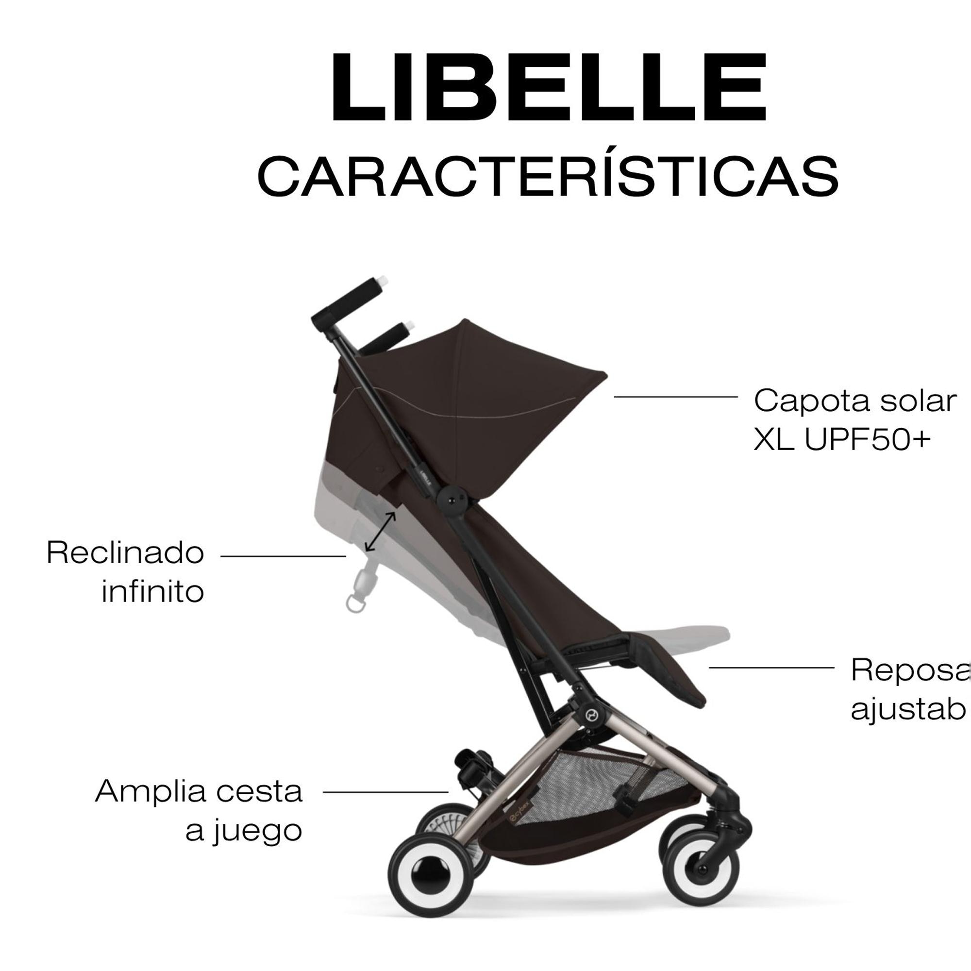 Silla de paseo CYBEX Libelle - Marrón oscuro Marrón oscuro-6