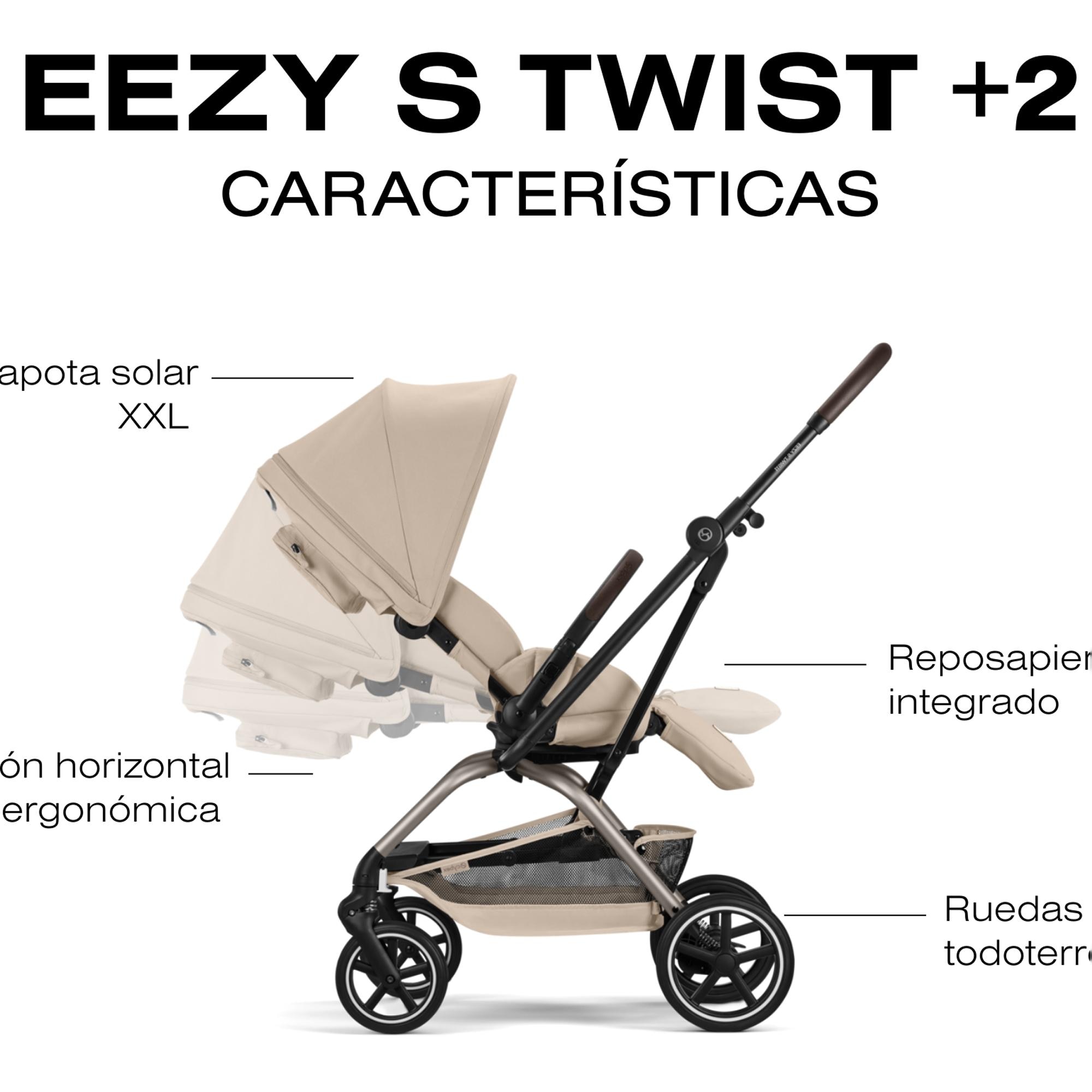 Carrinho de Passeio Eezy S Twist+ 2 Castanho-escuro-6
