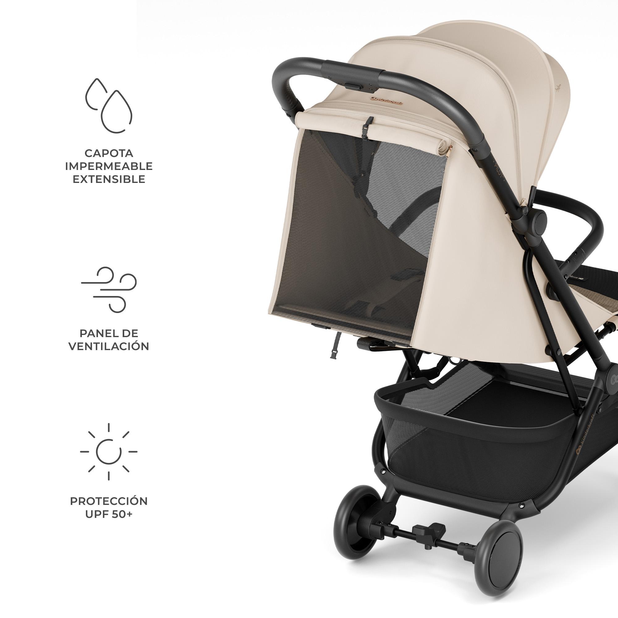 Carrinho de Passeio Pilot 2 Bege-7