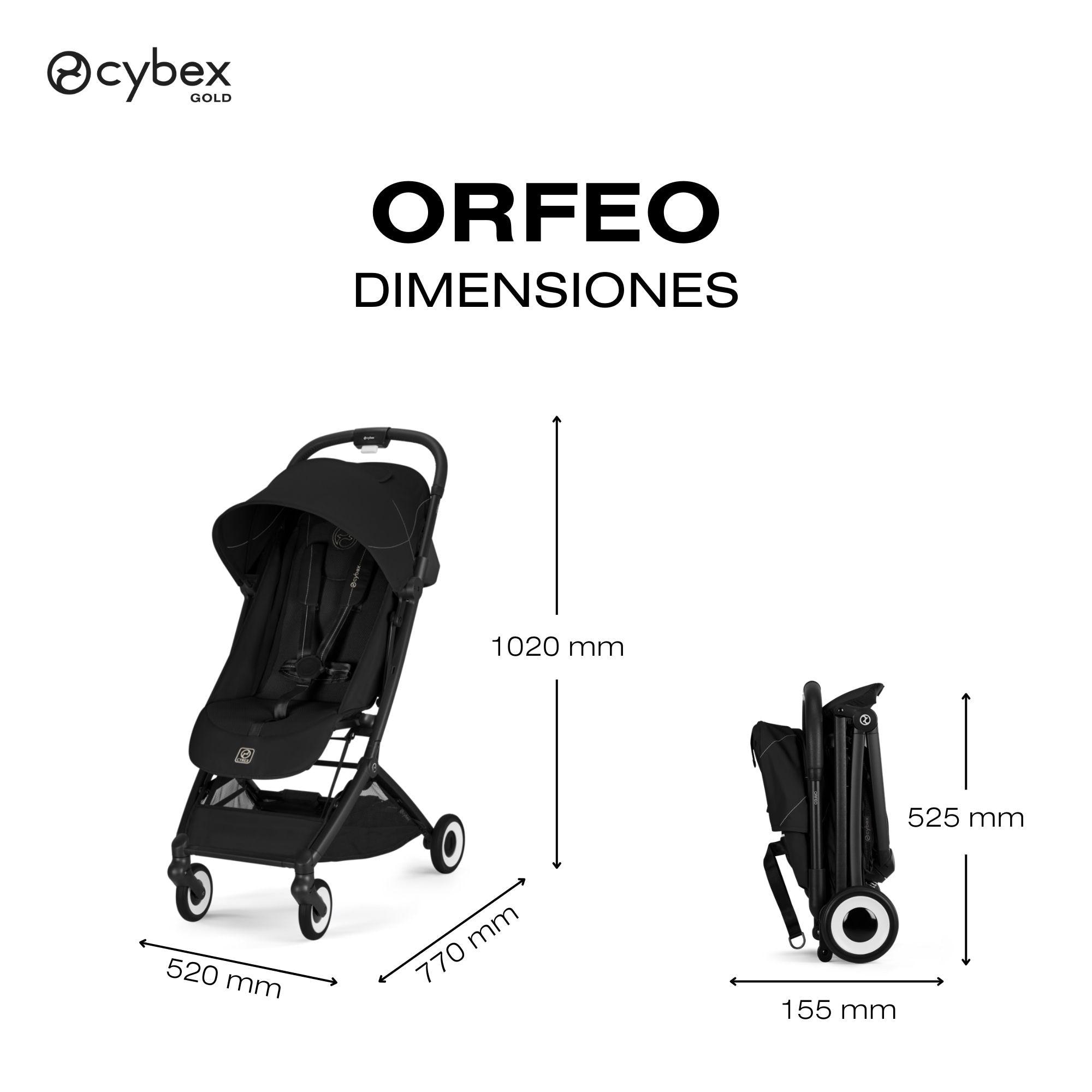 Silla de paseo CYBEX Orfeo - Negro Negro-10
