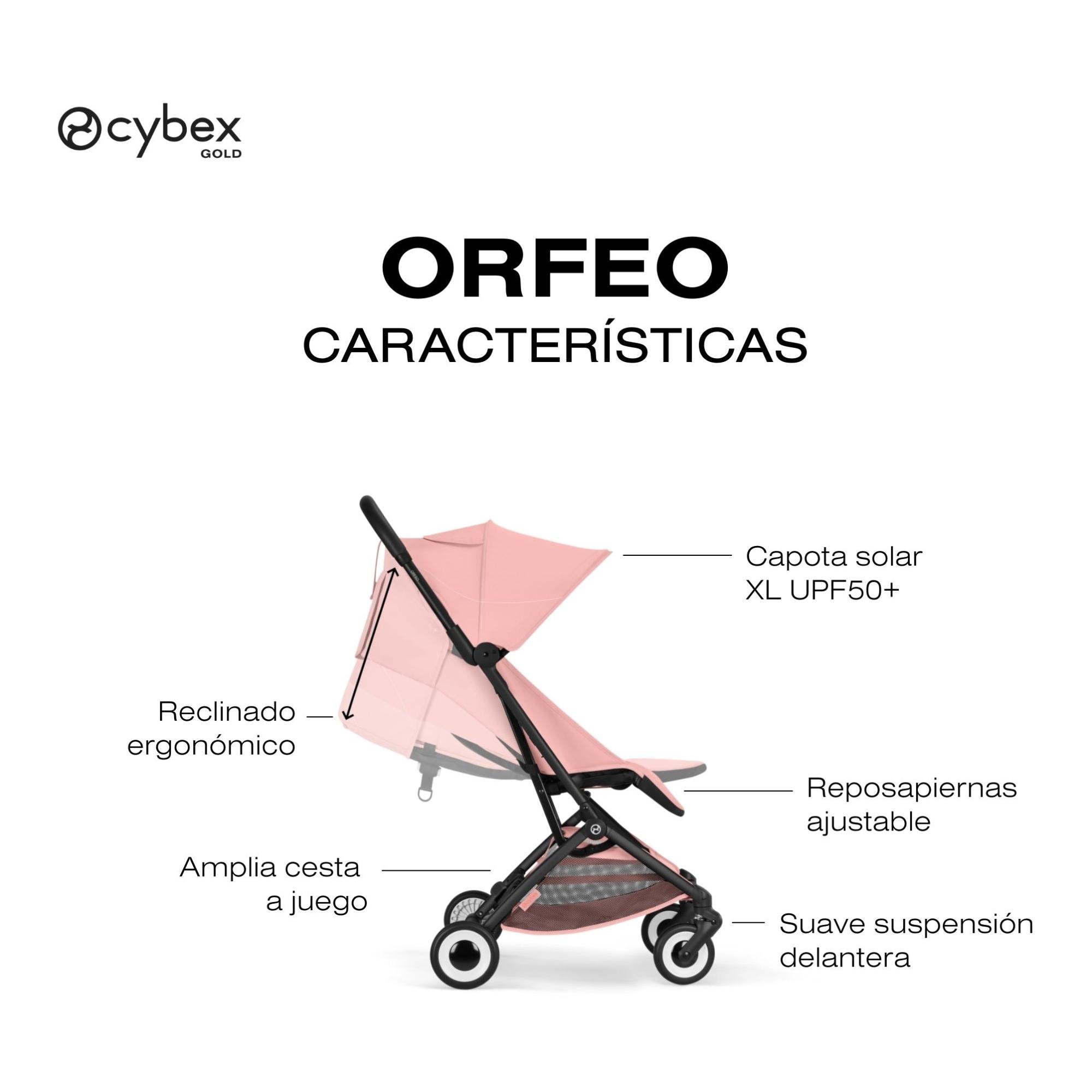 Carrinho de Passeio CYBEX Orfeo Rosa-pastilha-7